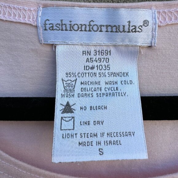 Fashion Formulas Pink Sheer Button Blouse Sleeveless Top Pants 3 Piece Set New S - Picture 12 of 16